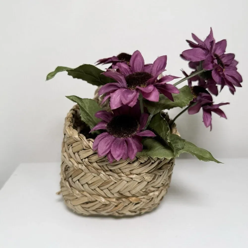Mini Hanging Woven Sea Grass Basket